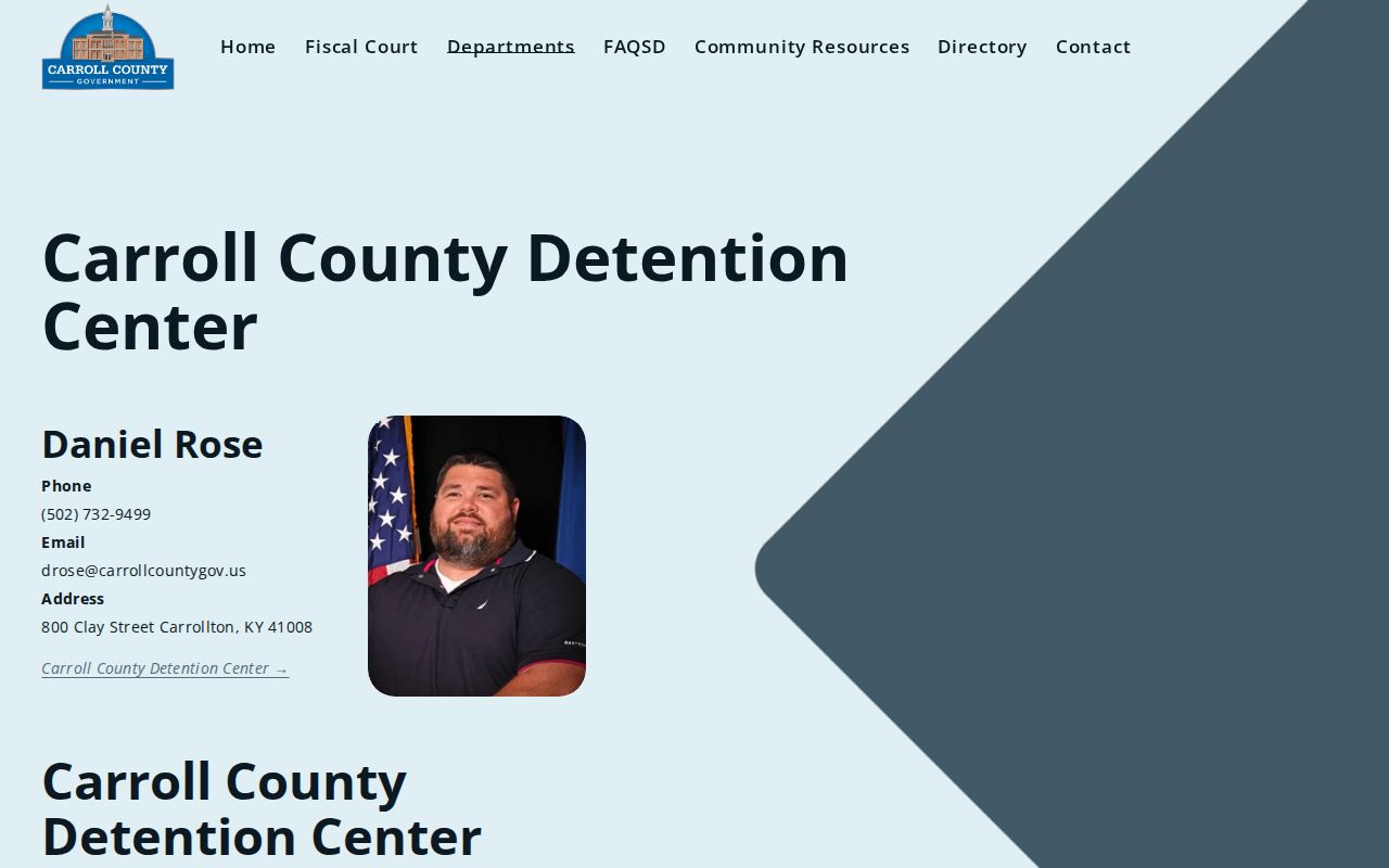 Carroll County Regional Detention Center release records source for Trimble County