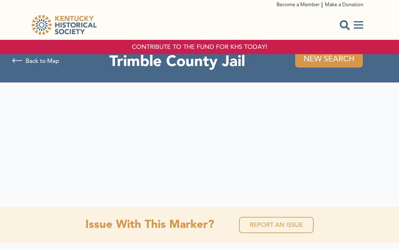 Historic Trimble County Jail marker and modern release-record context